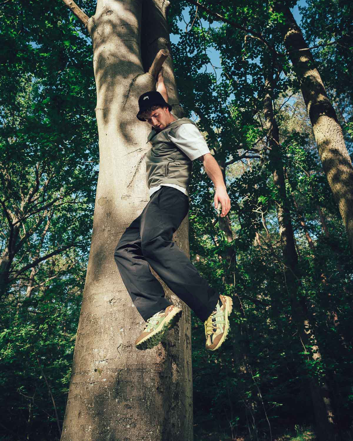 outdoor fashion shooting, asics sonoma, couple , nature